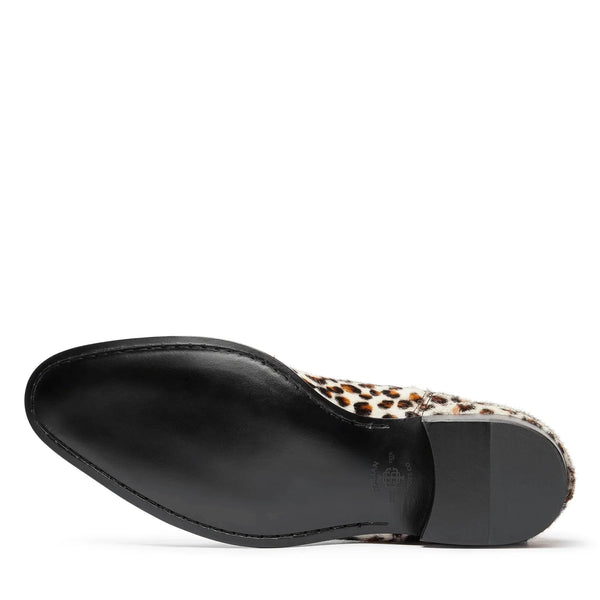 Chelsea Boot Leopard Print Pony Hair Leather