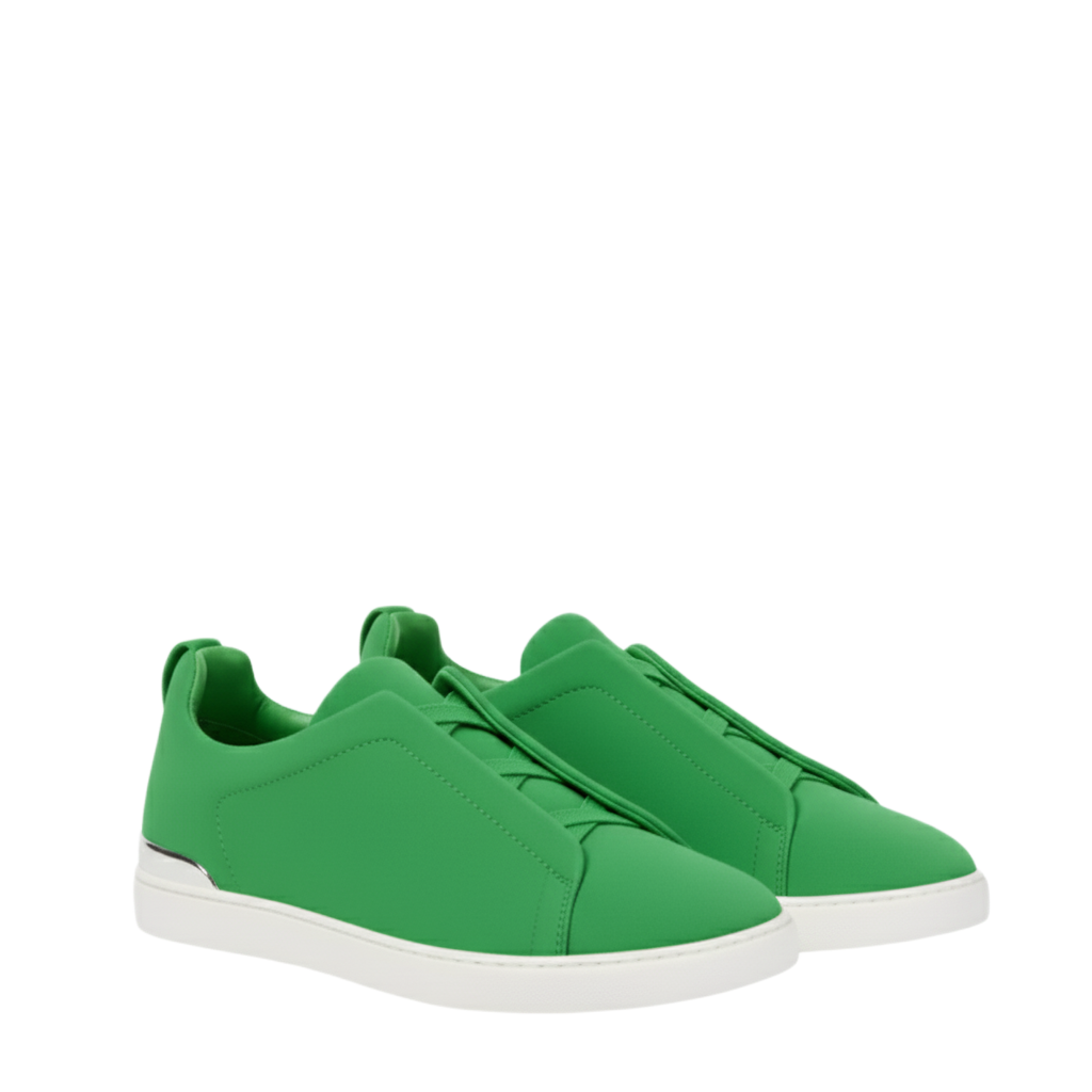 Luxury Edition Triple Stitch Green Sneaker for Men's