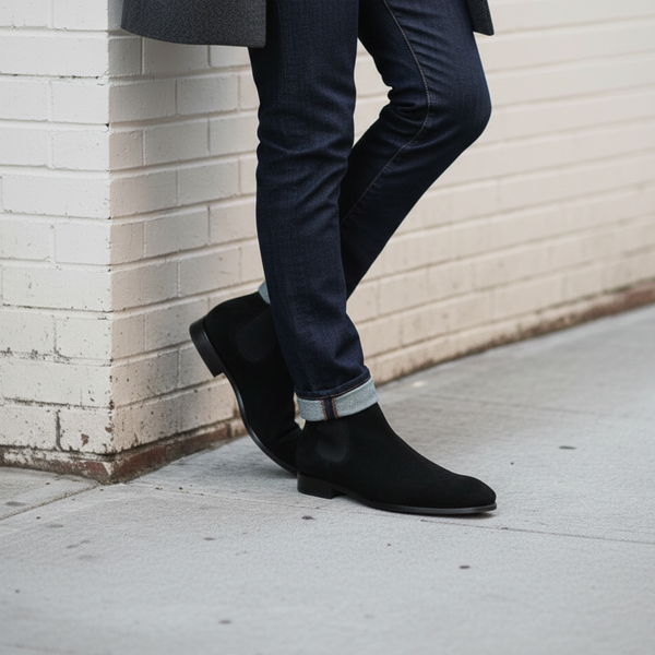 Coal Single Collar Chelsea Boots