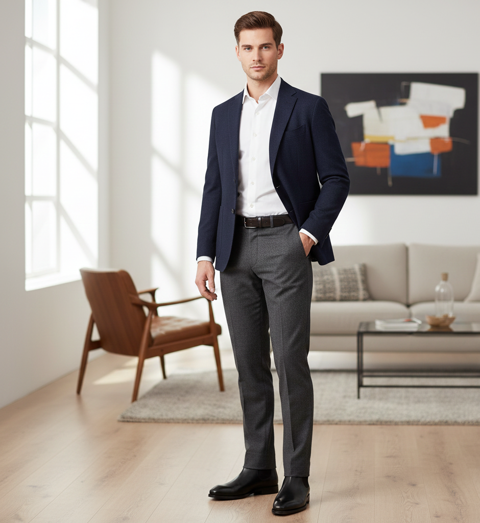 Midnight Chelsea Double Strip Boots