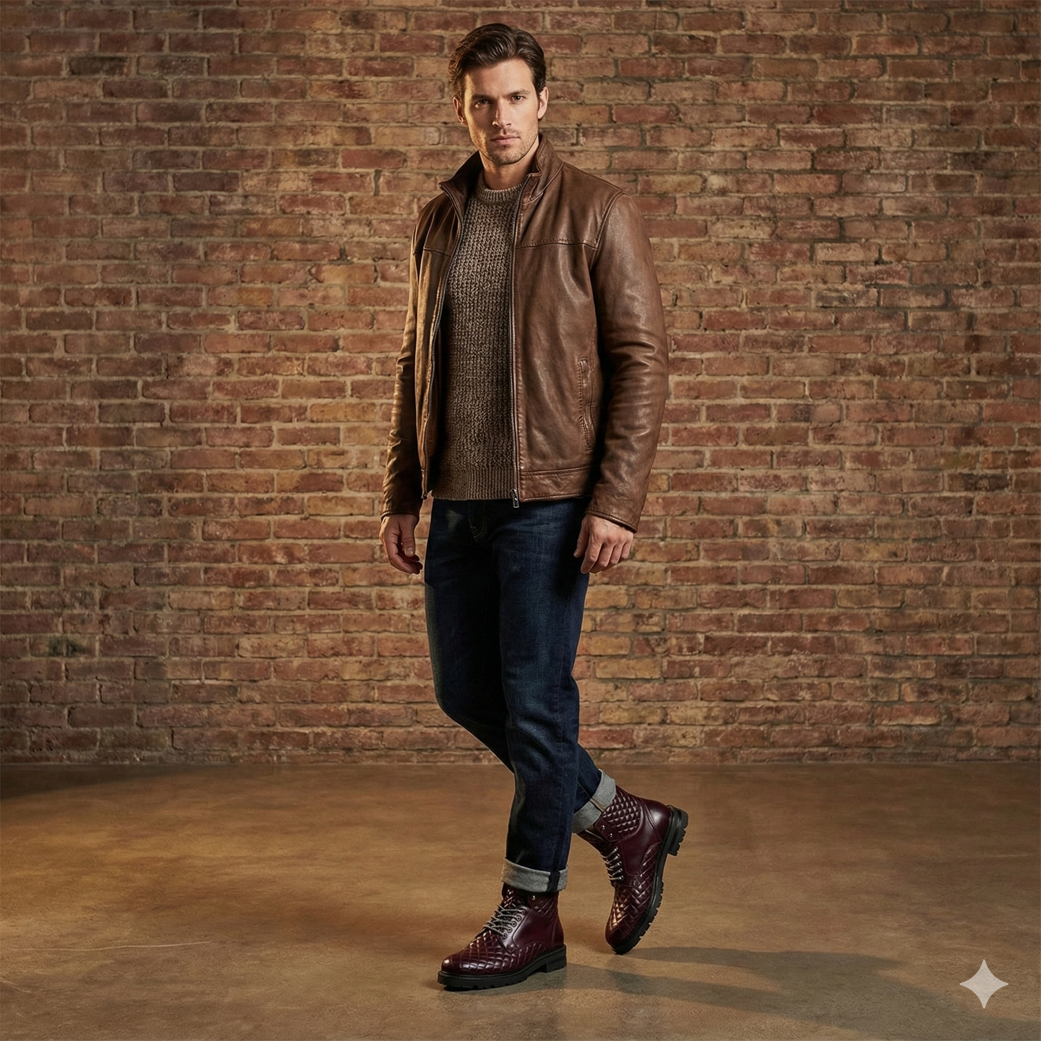 Aria Lace-up Leather Boot