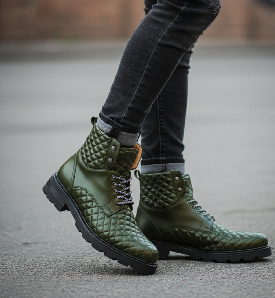 Aria Lace up Leather Boot