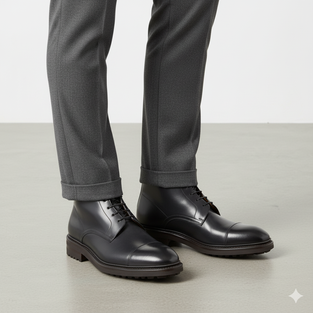 Violet Leach Lace-Up Boots