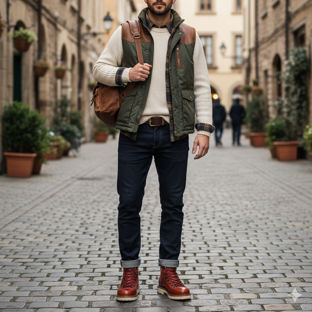 Wine Padded Ankle Lace-Up boots