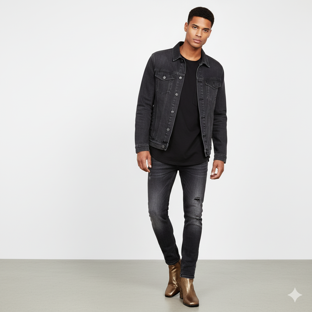 Platin Metallic Lizard Print Leather High Ankle Boot