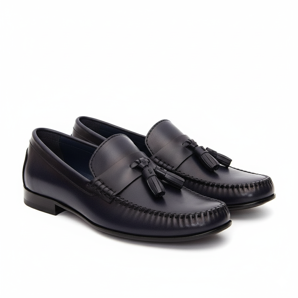 Italian Leather Tassel Loafers