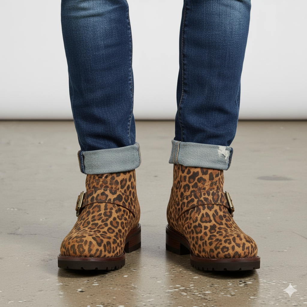 Leapord Print Ankle Boots