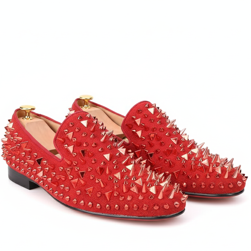 Loafer Rhinestones Rivets Prom