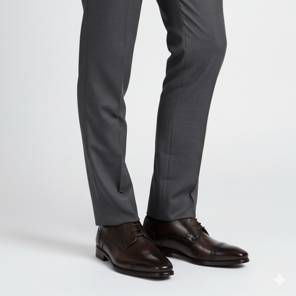 Premium Handmade Leather CapToe Oxford Brown Shoe