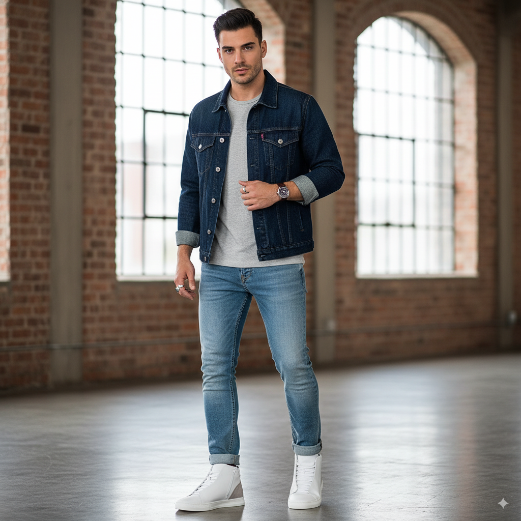 Lace-Up Leather Handcrafted Sneakers