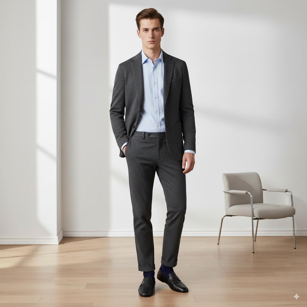 Plaque Leather Loafers