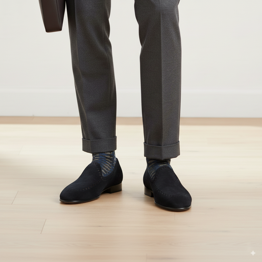 Navy Milano Men s Loafers