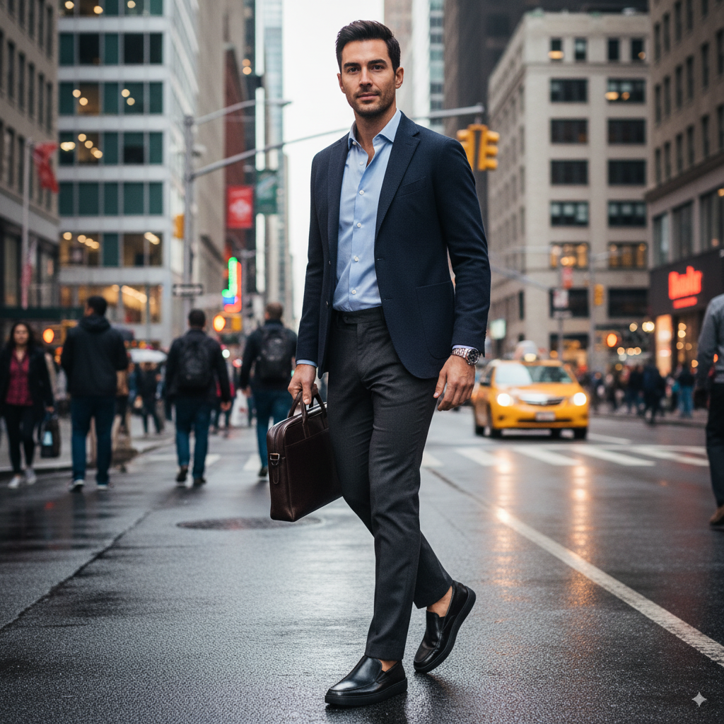 Handmade Slip-On Leather Loafers For Men