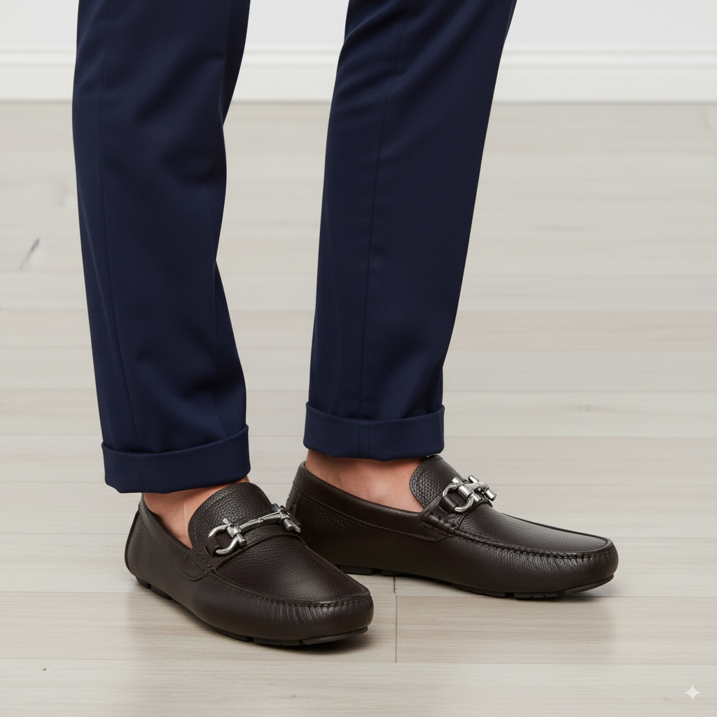 Driver leather loafers