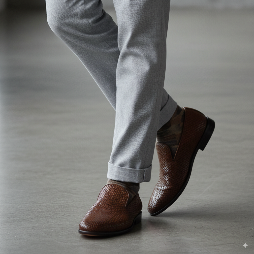 Alessandro Leather Italian Loafers