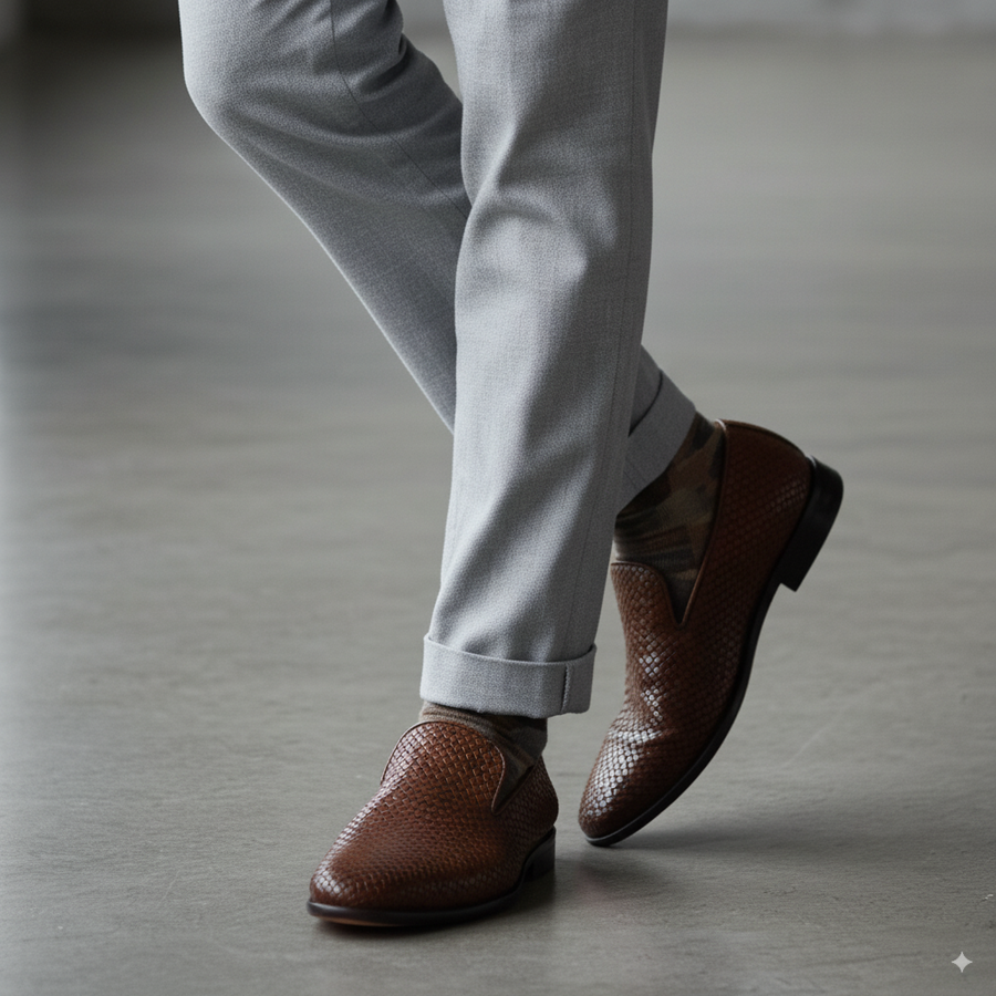 Alessandro Leather Italian Loafers