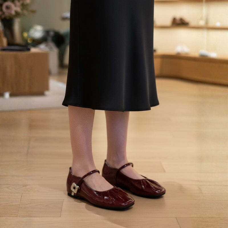 Luxury Gloss Ballet Flat Ballerinas