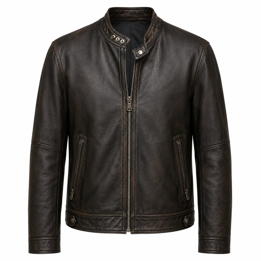 Heritage Café Racer Italian Leather Jacket