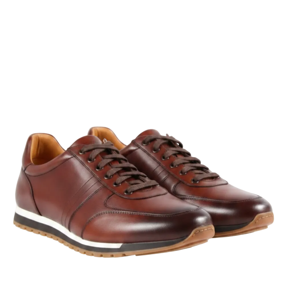 Heritage Luxe Leather Runner Sneakers