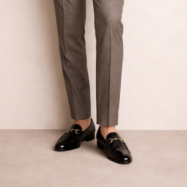 Classic Horsebit Loafers with Gold Hardware
