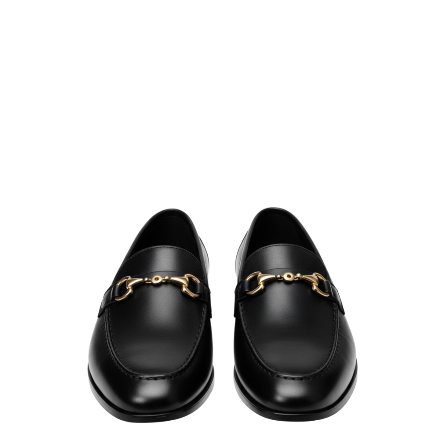 Classic Horsebit Loafers with Gold Hardware
