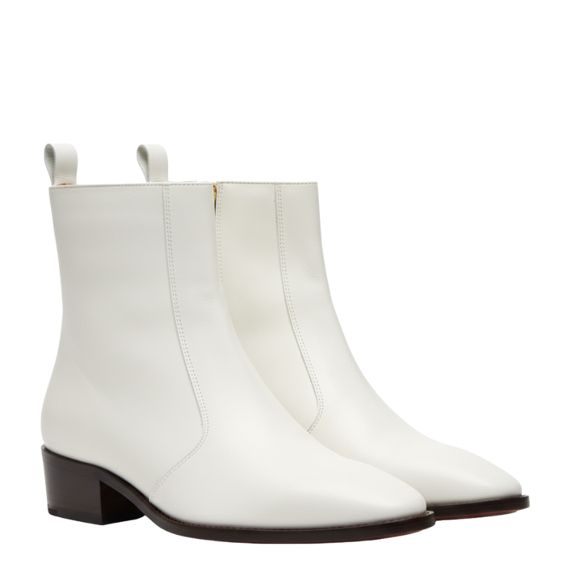 Classic Minimalist Leather Ankle Boots