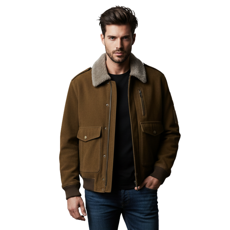 Air Fleet Shear Bomber Patch Jacket