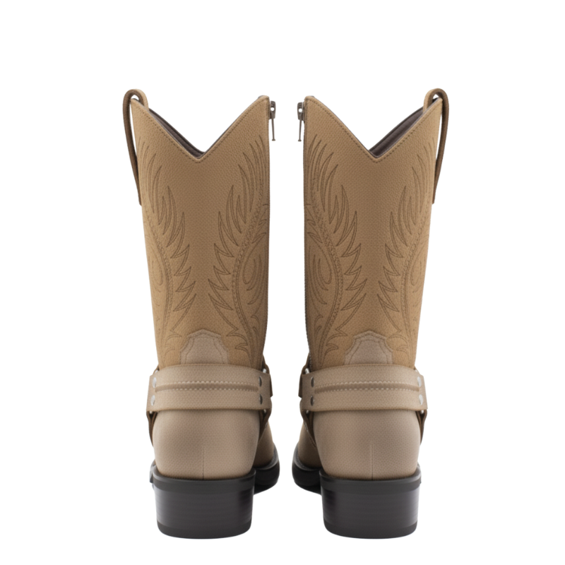 Harness Western Cowboy Boots