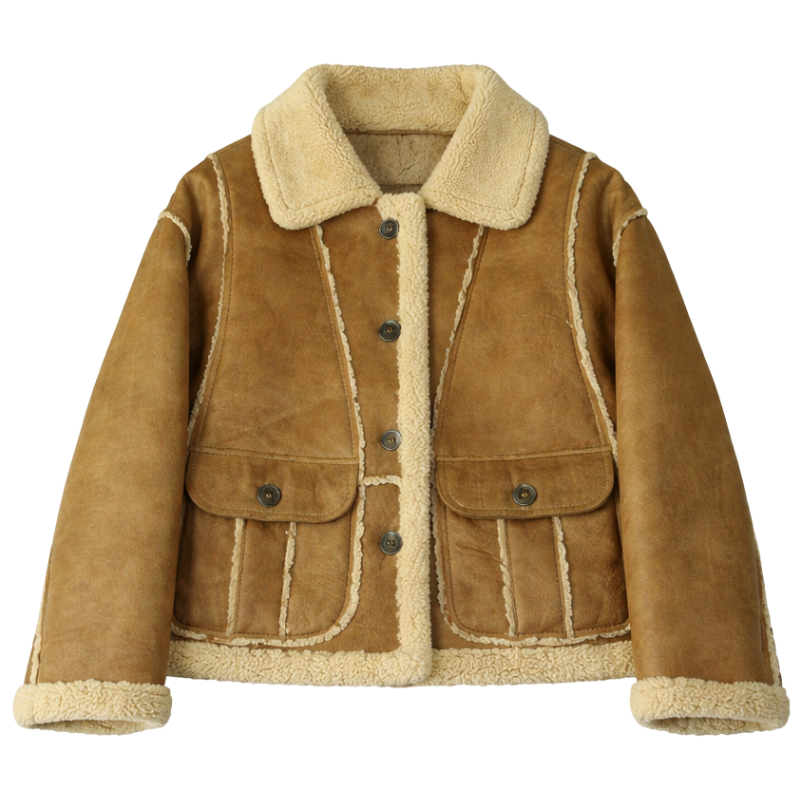 Rustic Fleece Heritage Shearling Jacket