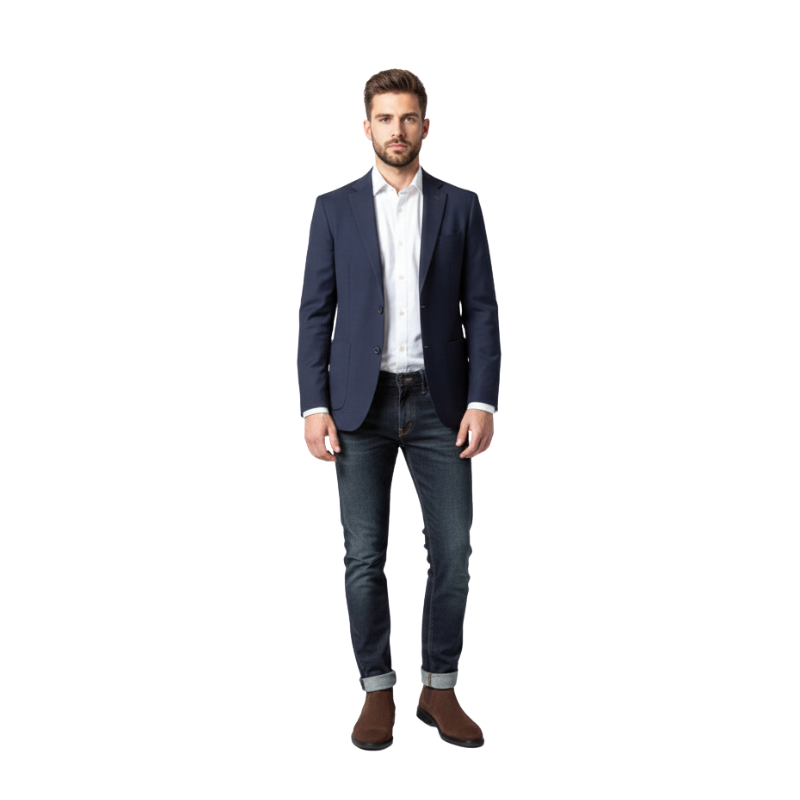 Men's Suede Smooth Walnut Chelsea Boots