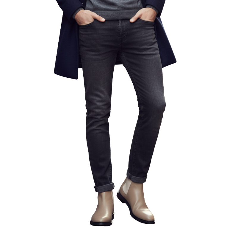 Men's Polished Leather Chelsea Boots