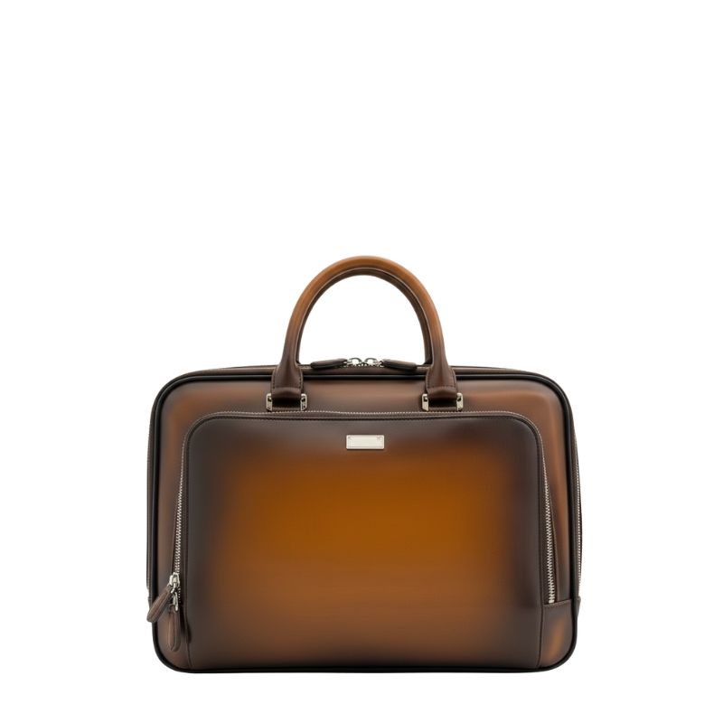 Italian Briefcase and Trolley Executive Luxe Luggage Set