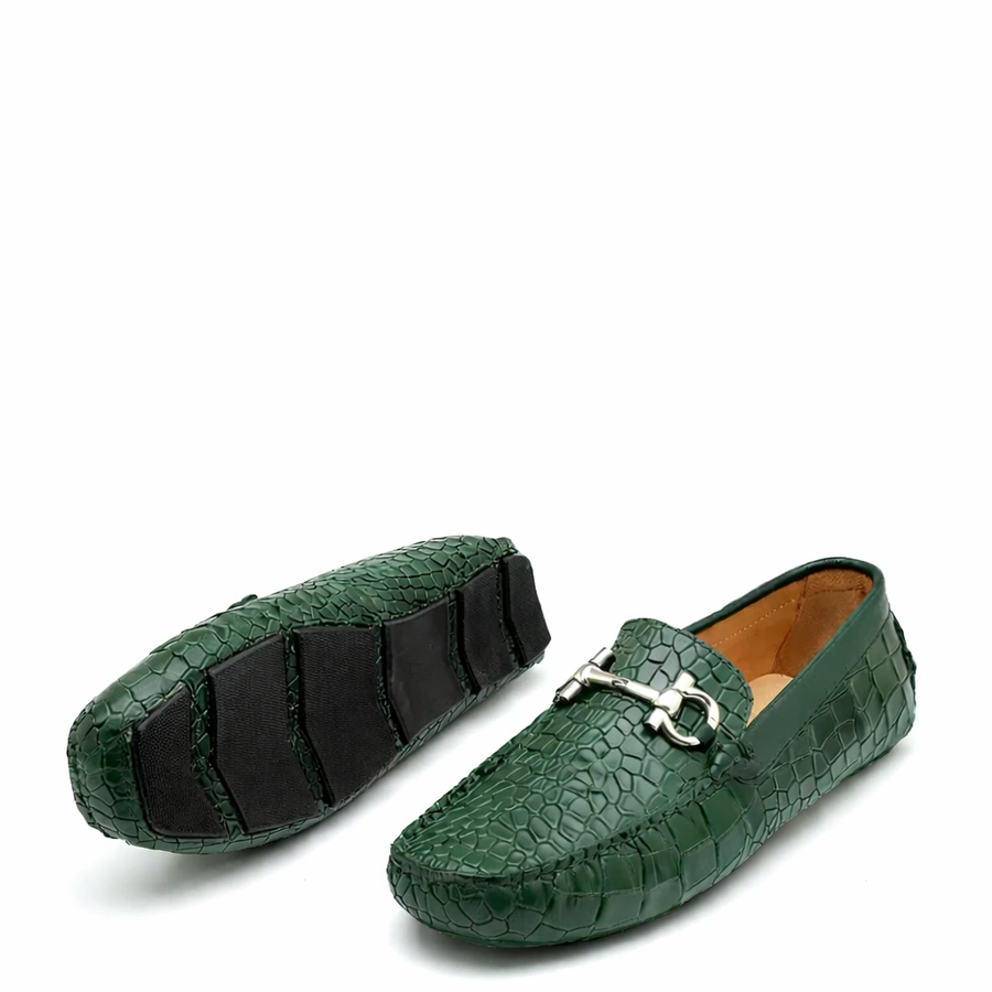 Men Nes Croc Emboss Driving Loafer