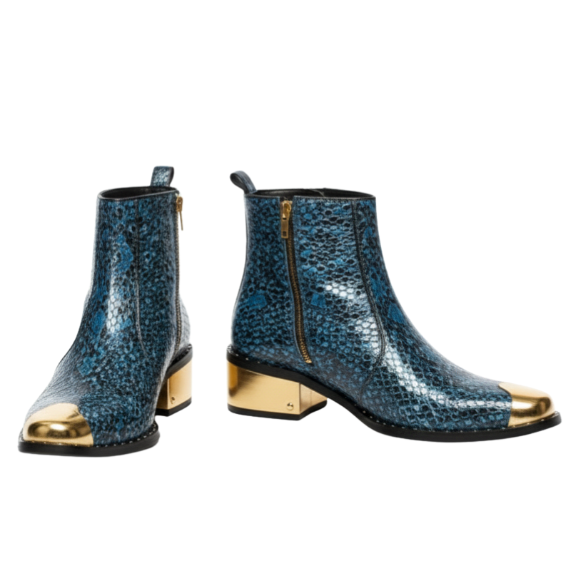 Royale Veleno Python Golden Toe Boot