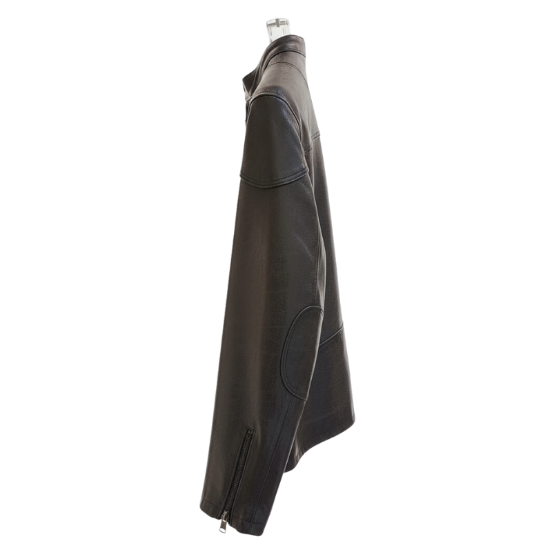 Men s Noir Velocity Moto Leather Jacket