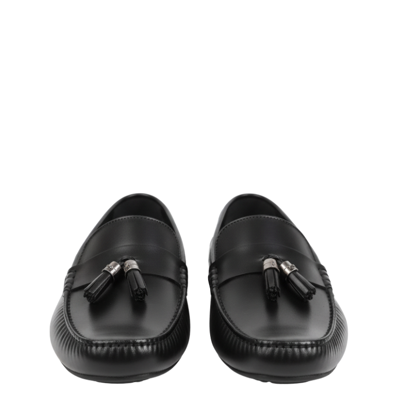 Imperial Noir Luxe Tassel Loafers