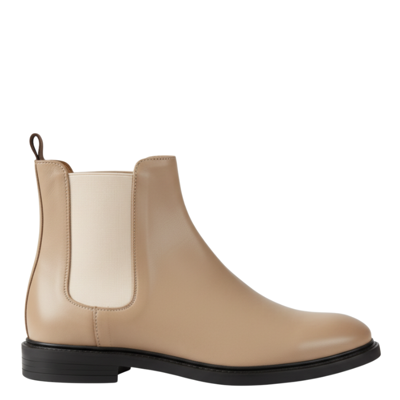 Men's Polished Leather Chelsea Boots