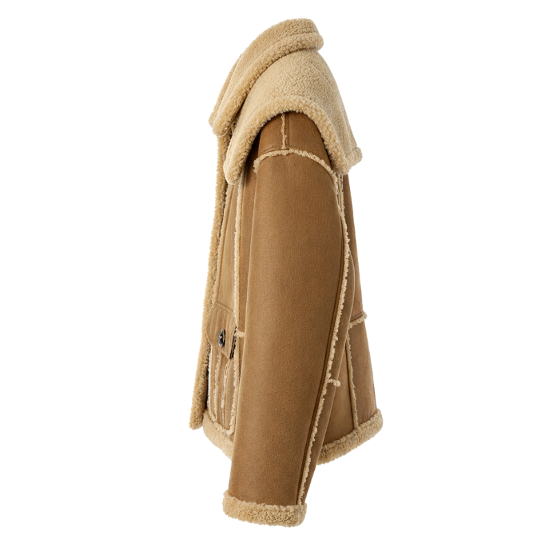 Rustic Fleece Heritage Shearling Jacket