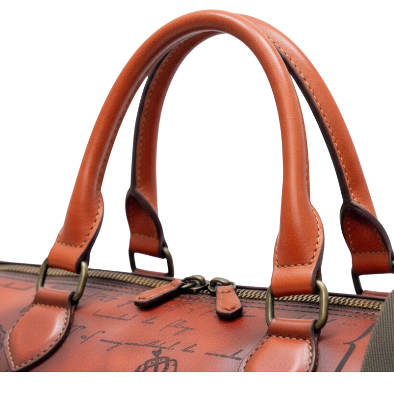 Vintage Style Roma Script Heritage Duffel Bag