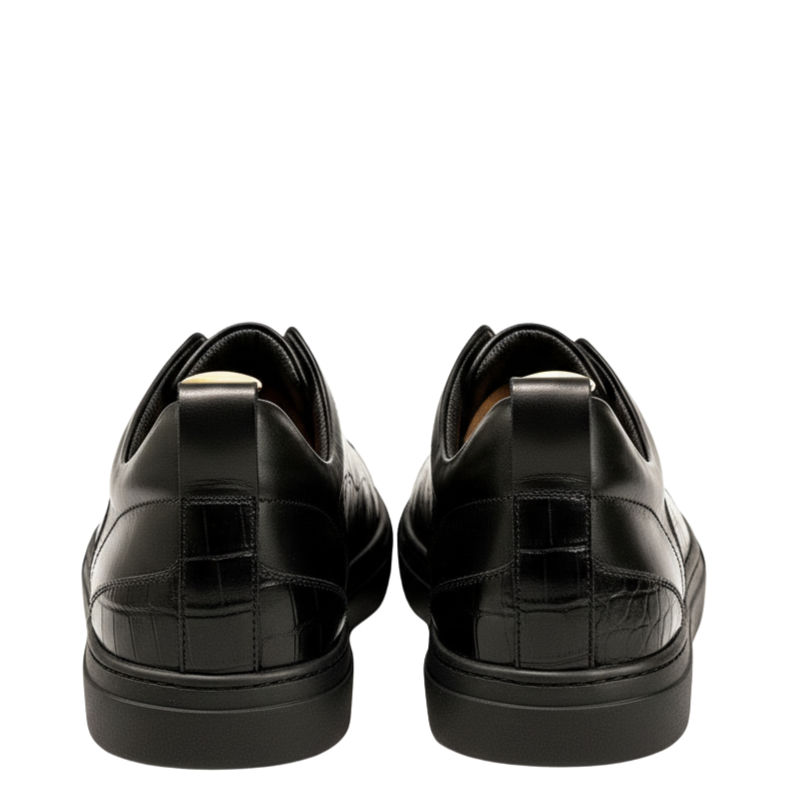 Stylish Croc-Pane Luxe Slip Sneaker
