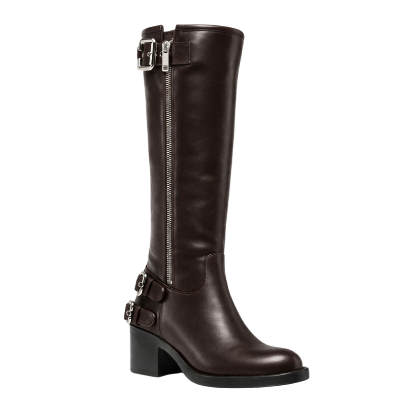 Women s Regalia Zipper Knee high Buckle Boot