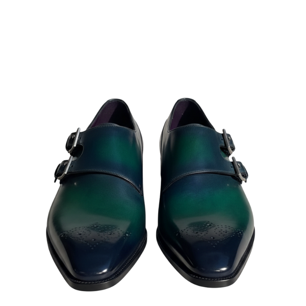 Emerald Midnight Dual Monk Shoes