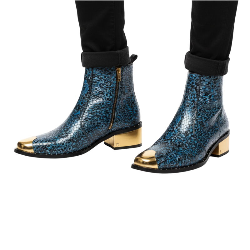 Royale Veleno Python Golden Toe Boot