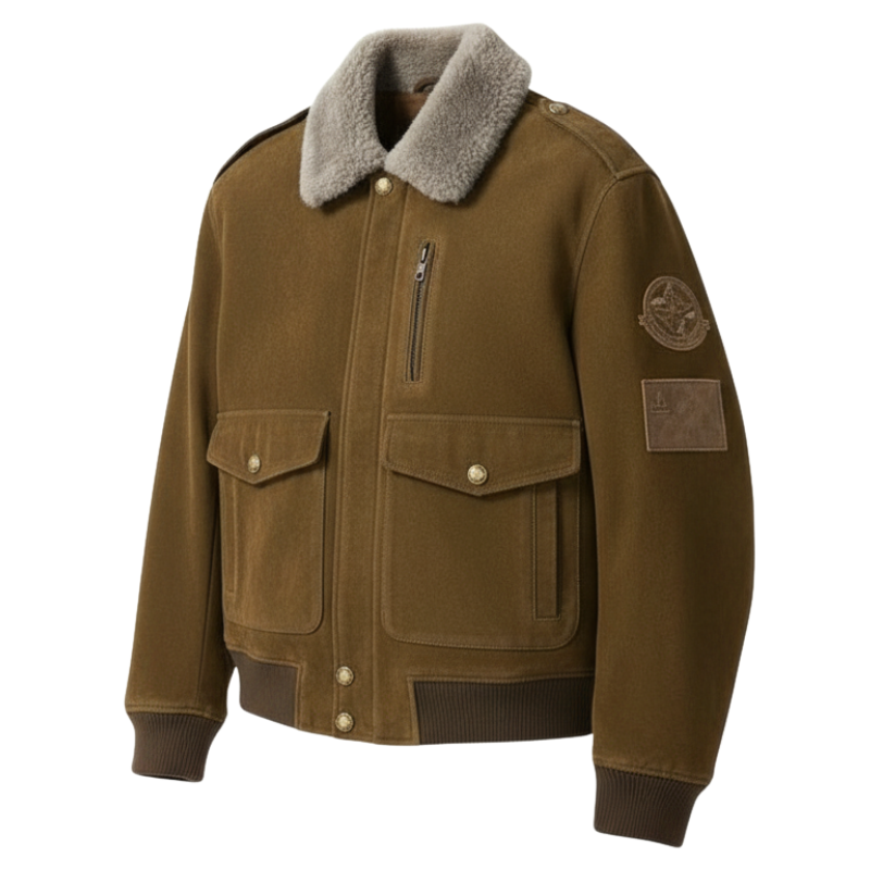 Air Fleet Shear Bomber Patch Jacket