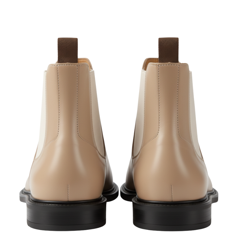 Men's Polished Leather Chelsea Boots