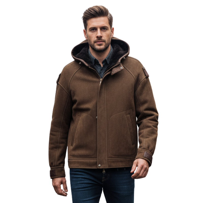 Rugged Hood Patch Guard Winter Jacket