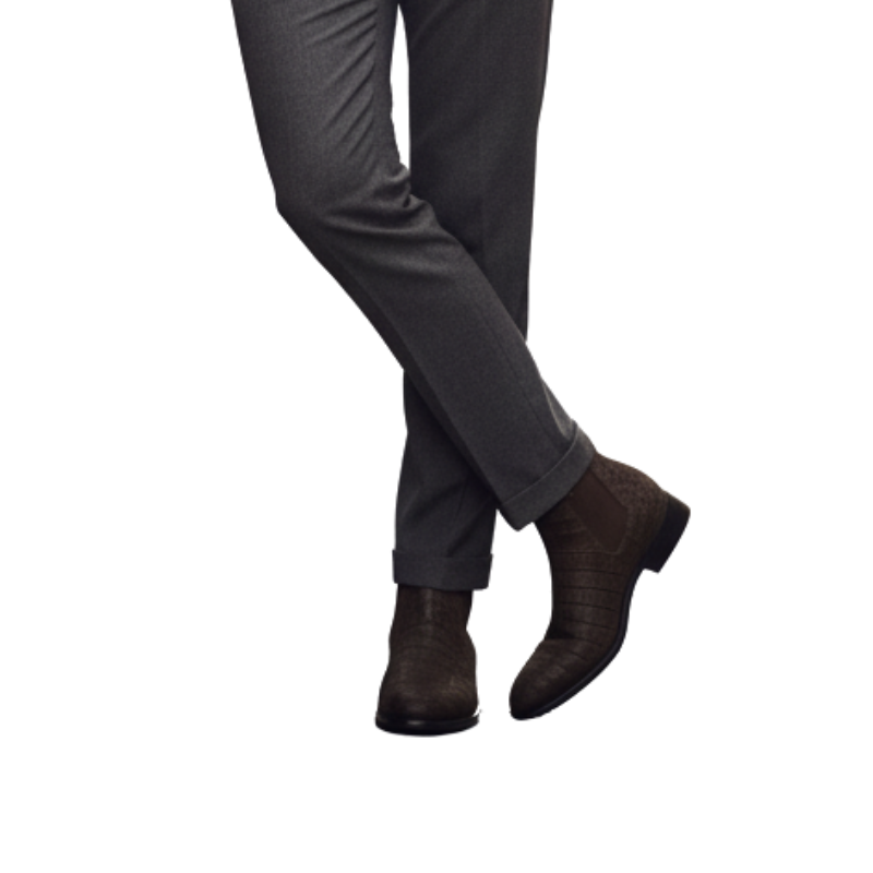 Reale Caiman Suede Chelsea Boots