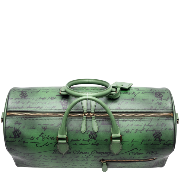 Verde Script Vintage Duffel Bag