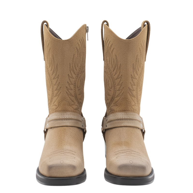 Harness Western Cowboy Boots