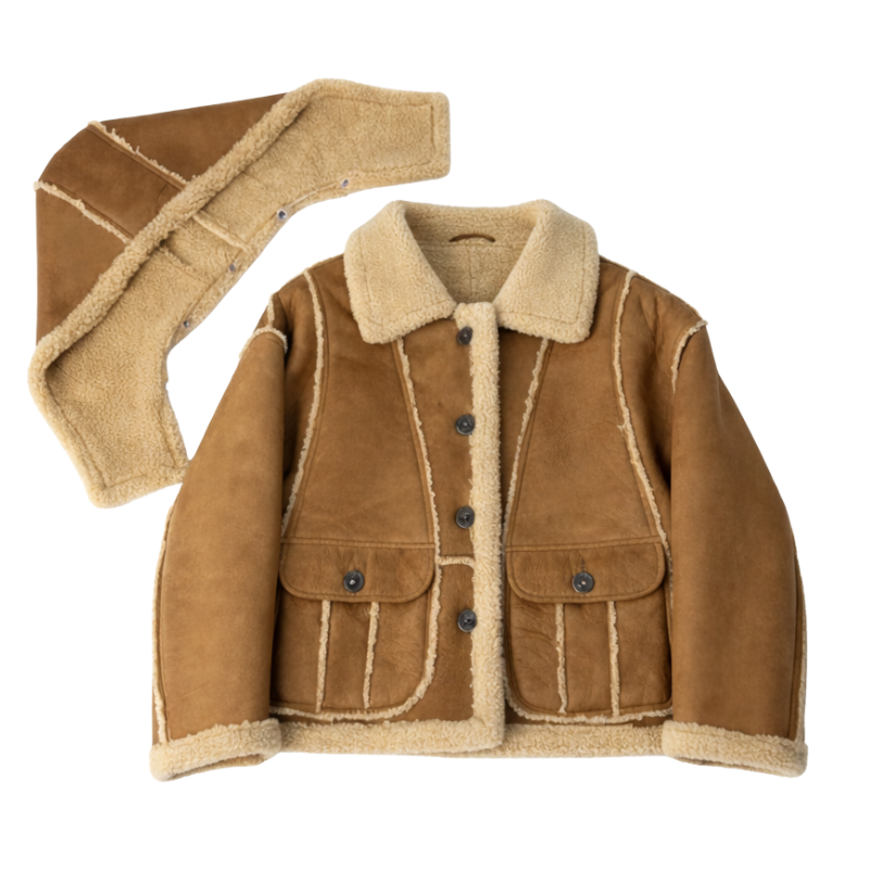 Rustic Fleece Heritage Shearling Jacket